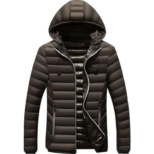 New Arrival Fashion Men Parkas Winter Male Casual Hooded Parka Jacket Overcoat Mens High Quality Parkas Coats