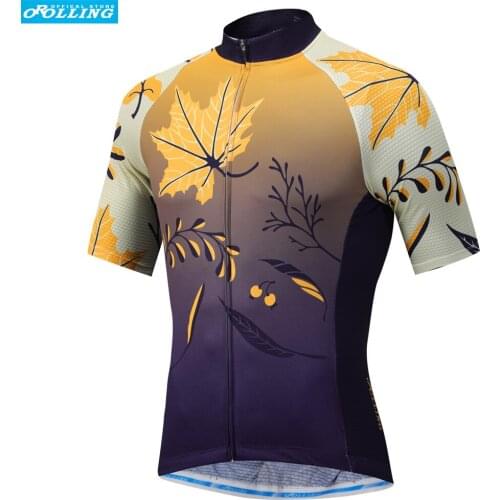 NEW Type Yellow Orolling Cycling Jersey Tops Bike Sports Wear Free Shipping