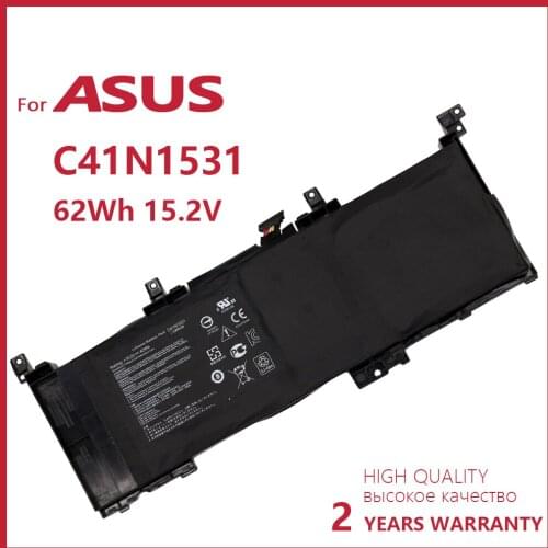 Genuine new C41N1531 Laptop Battery For ROG Strix GL502V GL502VT GL502VS-1A GL502VY-DS71 GL502VY GL502VT-1B GL502V 15.2V 62WH