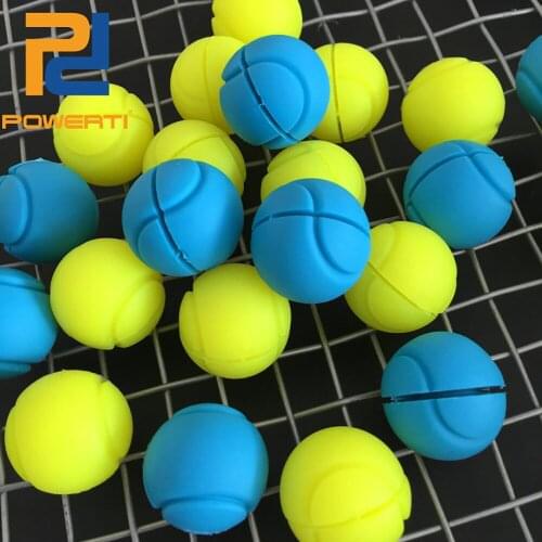 POWERTI 10pcs/pack Tennis Vibration Dampener- Tennis Ball Machine Trainer Tennis Accessories Tools Men Sport