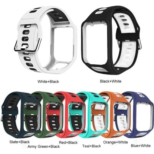TPE Wristwatch Band Bracelet Strap For Tom Tom 2/3 Series Wristband Strap For Runner 2 3 Spark 3 GPS Sport Watch Band