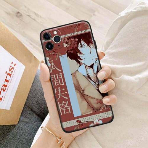 Dazai osamu anime aesthetic art silicone Phone Case FOR iPhone Se 6 6s 7 8 Plus X Xr Xs 11 12 Mini Pro Max Glass Cover