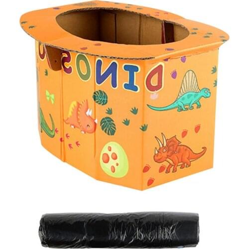 Foldable Child Kids Portable Folding Potty Seat Boys Girls Baby Travel Toilet Training Infant Emergency Potties With Free Bags