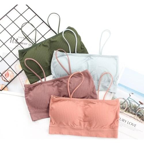 Super Soft Fashion Bra Women Tops Yoga Tops Fitness Girls Cotton Breathable Running Sport Bra Sujetador Deportivo