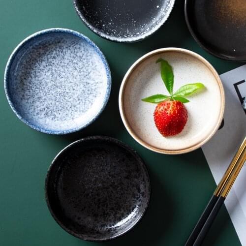 Seasoning hot Sauce Dish cup Ceramic Plate Small Dish Plates Butter mustard Sushi Vinegar Soy Dishes Kitchen Porcelain Saucer