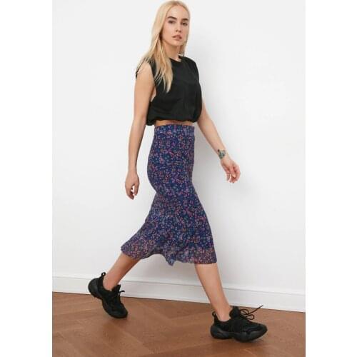 Trendyol Pattern Gauze Knitted Skirt TWOSS20ET0156