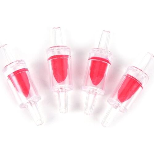 1Pc Red One Way Non-Return Check Valve Aquarium Co2 System Aquarium Air Pump