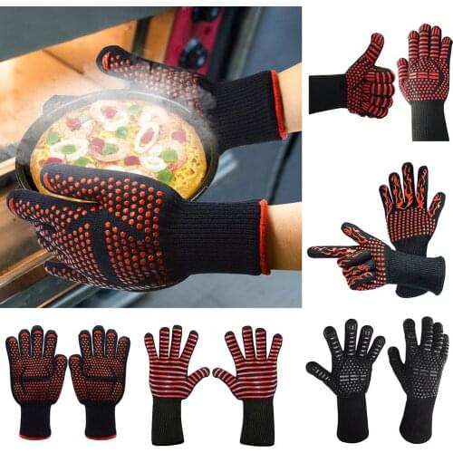 1Pc Heat Insulation High Temperature Resistant Cooking BBQ Oven Grill Glove Tool