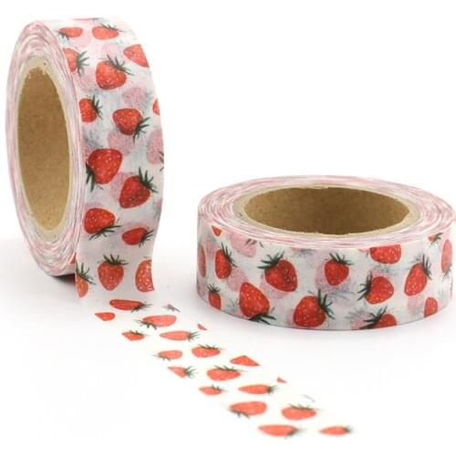10pcs/lot Cute Kawaii Strawberry Decorative Adhesive Tape Washi Tape Masking Tape designer mask masking tape scrapbooking