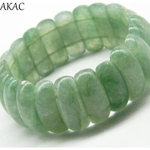 Genuine green aventurine bangle with natural golden sand inside for women bracelet or gift
