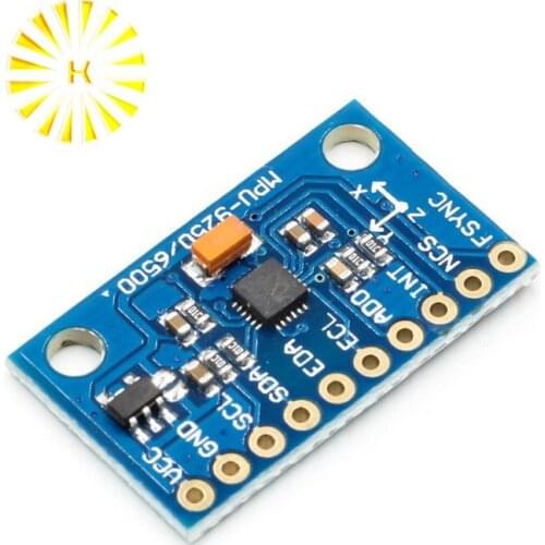 1Set IIC/I2C MPU-9255 MPU9255 Three-Axis Gyroscope+Accelerator+Magnetometer Sensor Board Module GY-9255 3-5V Power Connector