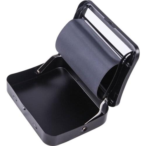 70 78mm Automatic tobacco Rolling box Machine smoke papers metal maker case portable Container Storage Holder accessories