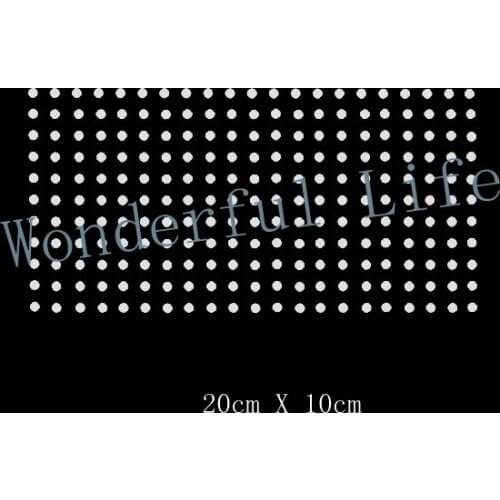 Free shipping Iron On Rhinestone Bling Shirt Transfer many dots for clothing