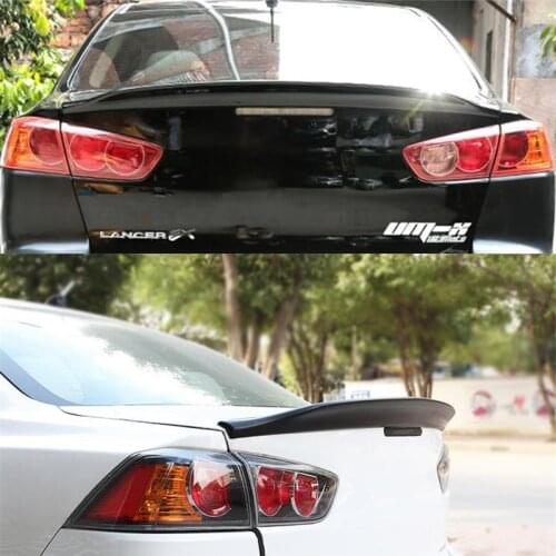 CEYUSOT For Mitsubishi Lancer EX Spoiler Wings 2009-2016 ABS Material Lancer Car Trunk Color Rear Spoiler Tail Lip Accessories