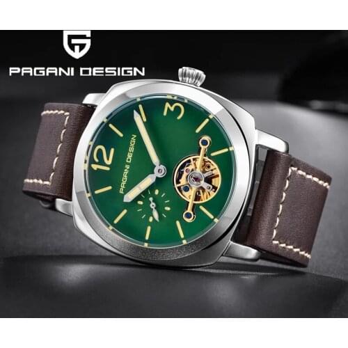 PAGANI Design Mens Mechanical Watches Top Luxury Brand Automatic Watches Mens Casual Fashion Leather Strap Tourbillon Watches