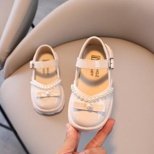 Chaussure Fille Girls Princess Party Shoes Fashion Bowknot Soft Baby Shoes Casual Leather Shoes For Toddler Girls Kids Shoes