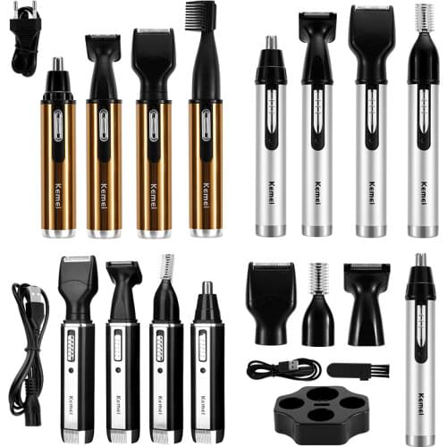 Electric Ear Nose Hair Trimmer Multifunctional Hair Remover Ear Eyebrow Beard Shaver Razor Face Hair Cutter USB Rechargeable