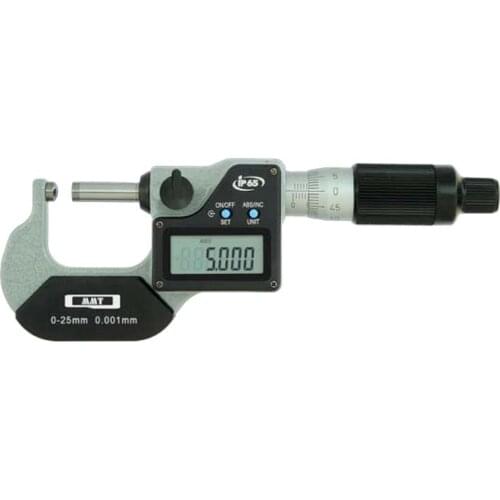 IP65 waterproof type K type J electronic tube micrometer measuring wall thickness 0-25mm 25-50mm digital