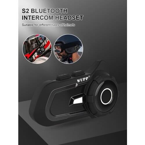 Motorcycle Helmet Blue-tooth Headset Wireless Intercom Interphone with Microphone Navigation Music FM Radio Helmet Headset