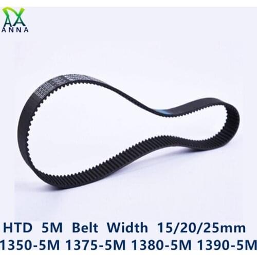 HTD 5M synchronous Timing belt C=1350/1375/1380/1390 width 15/20/25mm Teeth 270 275 276 278 HTD5M 1350-5M 1375-5 1380-5M 1390-5M