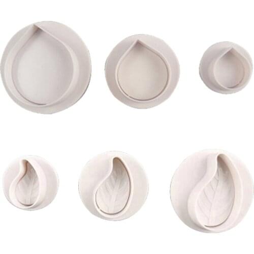 Water Drops Fondant Cutter Plastic Cake Cookie Biscuit Cutter Plunger Mold Fondant Baking Cake Decorating Tools Christmas Baking