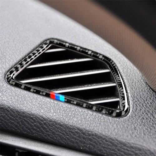 Carbon Fiber Dashboard Air Vent Outlet Frame Cover Trim for BMW E70 X5 E71 X6 2008-2013 Stylish Car Accessories Car Stickers RHD