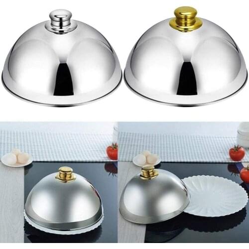Stainless Steel Food Cover Cooking Tool Food Dish Cover Lid Anti-Fly Dustproof Protect-Cover For Home Hotel Buffet Dish Cover