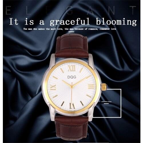 Lover Stand Men's Watch With Leather Strap