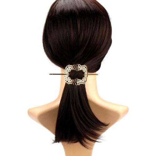 Minimalist Metal Geometric Gold Hairpin Barrette Big Hair Accessories Jewelry Chic Curved Metal Hair Clips for Women Hairgrip