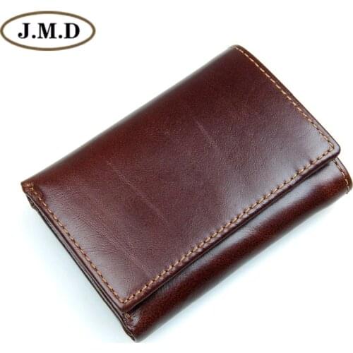 Mens Wallet Leather Genuine RFID Trifold Wallet Credit Card Holder With Secure ID Window R-8105