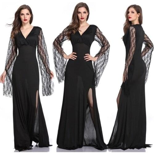 New Vampire Halloween Queen Dress Ghost Bride Cosplay Zombie Witch Costume