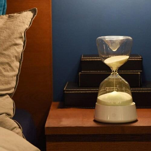 USB Hourglass With Sleeping Night Light For Children And Kids In Desktop Laptop Bedroom Hourglass Night Light