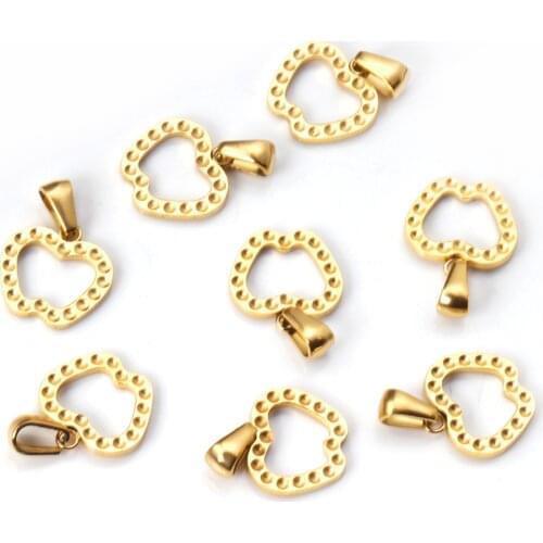 ASON 10pcs/Lot Jewelry Components Stainless Steel Star Apple Charms For Necklace Bracelets Bangles DIY Jewelry Wholesale