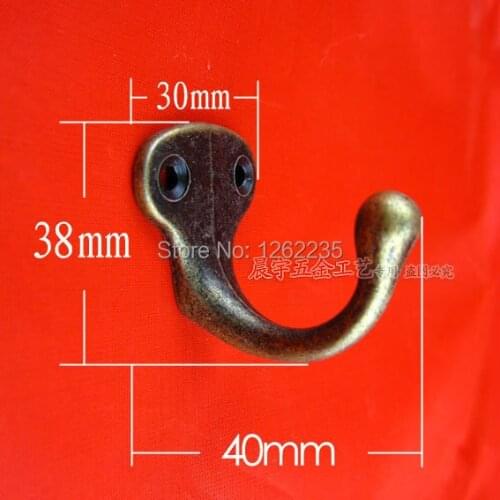 38*30mm European-style garden, wrought iron clothes hook After the decorative door coat hooks Coat hooks