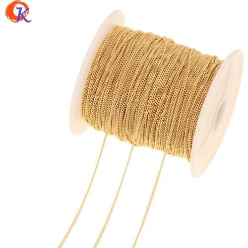 Cordial Design 5M/Lot Jewelry Accessories/Gold Chains Making/Earrings Findings/Genuine Gold Plating/Hand Made/DIY Necklace Chain