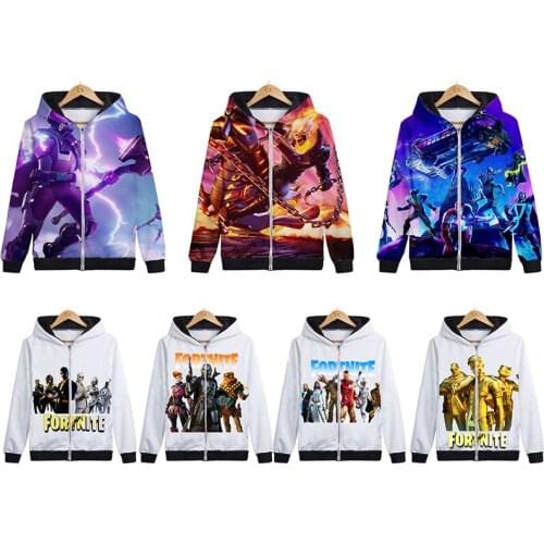 Fortnites Anime Sweatshirts Men Hoodie Baseball Uniform Fashion Trend Zipper Hoodies Clothing Crewneck Sweatshirt Cosplay Gift