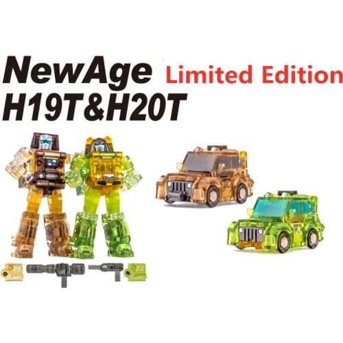 Transformation NewAge H19T Hogan Brawn & H20T William Bonney Outback Translucent Limited Edition Action Figure Robot