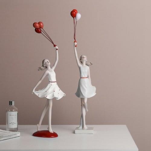 Nordic Girl decoration creative home living room TV cabinet balloon ornaments gift light luxury style