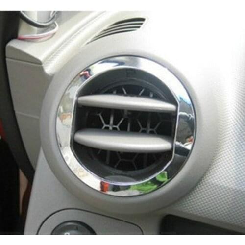 4pcs abs For Chevrolet SONIC 2007-2013 Air conditioning mouth bright ring sticker