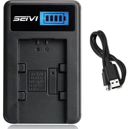 Battery Charger for Sony HXR-NX30, HXR-NX30U, HXR-NX30E, HXR-NX70, HXR-NX70E, HXR-NX70U, HXR-NX70P, HXR-NX80 NXCAM Camcorder