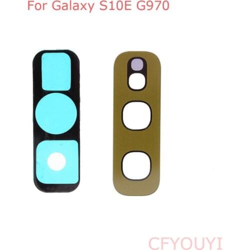 1~5pcs Back Camera Lens Cover Glass len With Adhesive Sticker Glue For Samsung Galaxy S10e G970