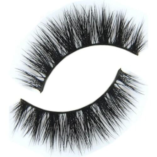 1 Pair New Fashion Mink Thick False Eyelashes, Handmade False Eyelashes, Eye Makeup Tools