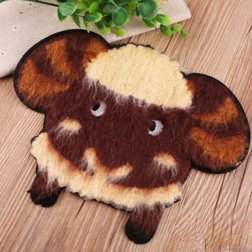 10pcs/lot Large Sew Towel Embroidery Patches Coat Clothing Accessories Lamb Sheep Badge Patches Applique Clothes