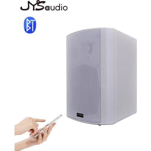2pcs Wall Mount Bluetooth Speaker 60W Home Stereo Subwoofer Bass Pa System Background Music Player USB Aux 3.5mm Support Mic