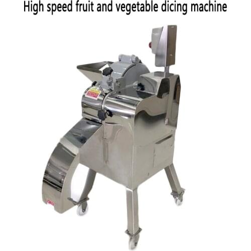 800KG/H Commercial fruit vegetable dicer cutter high-speed green pepper dicing machine potato carrot dicing cutting machine 380v