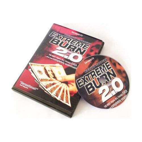 Free Shipping Extreme Burn 2.0 (Gimmicks+DVD),Card Magic,Stage,Close Up Magic Trick,Street,Illusions,Mentalism,Magia Toys,Gadget