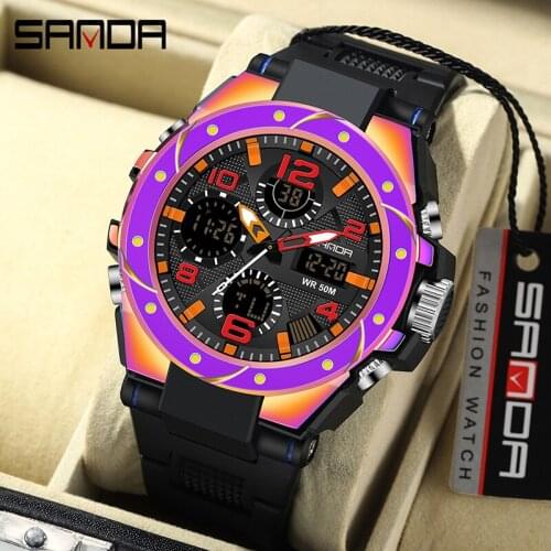 Sanda watch orologio uomo часы мужские женские наручные relojes para hombre reloj relogio masculino watch men relógio masculino