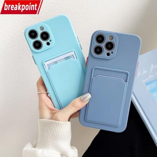 Breakpoint Phone Case Iphone 11 Pro Max XR XS X Card Slot For Mobile Photocard 7 8 Plus 12 Iphone12 Holder Cover With Shell