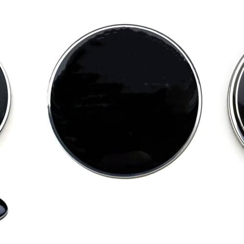 4pcs 56mm 60mm 65mm epoxy metal quality car wheel cap decal stickers with 4 rings for Germany car Au-di series DIY decoration