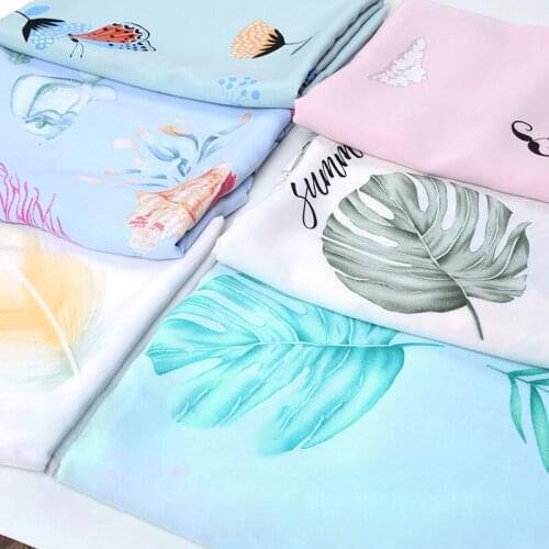 145x100cm Printing Floral Cotton Fabrics By The Meter for Sewing Childrens Wear Cloth Make Bedding Quilt DIY Decoration Home